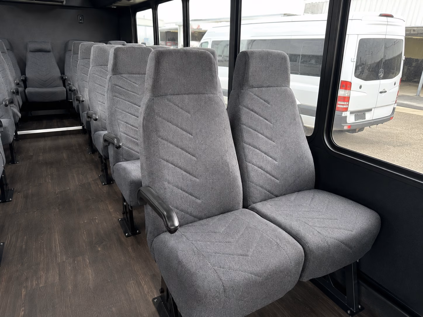 lexington 15 passenger minibus inside