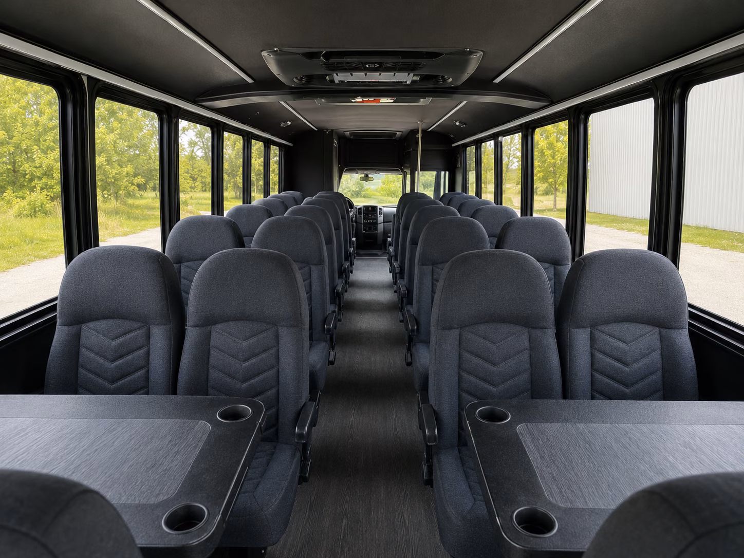 lexington 20 passenger minibus interior
