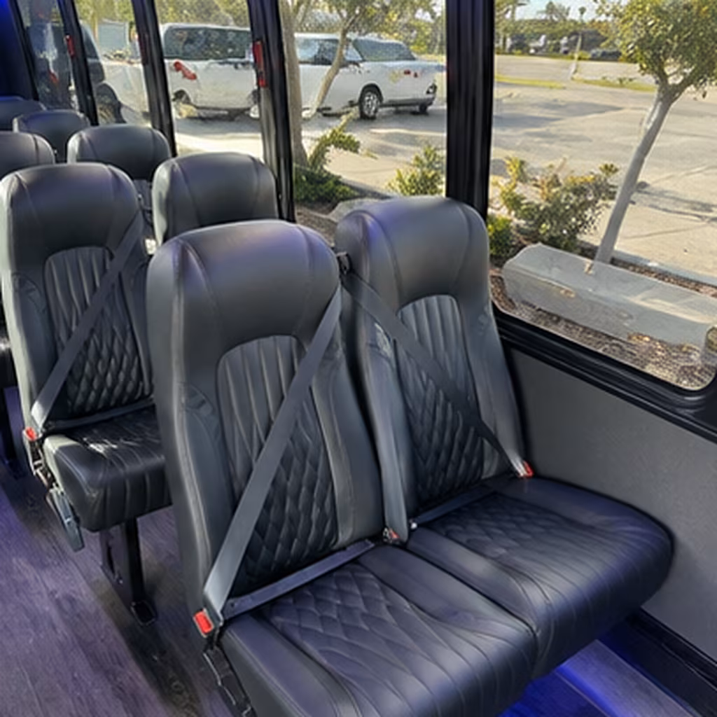 lexington 25 passenger minibus interior
