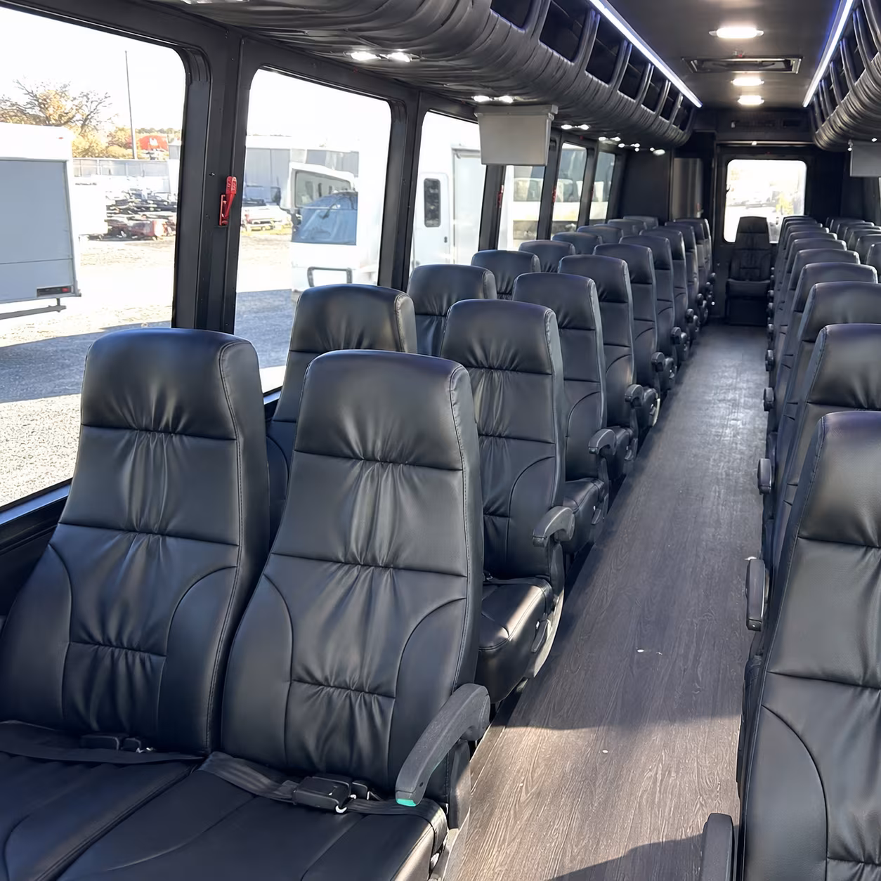 lexington 28 passenger minibus interior