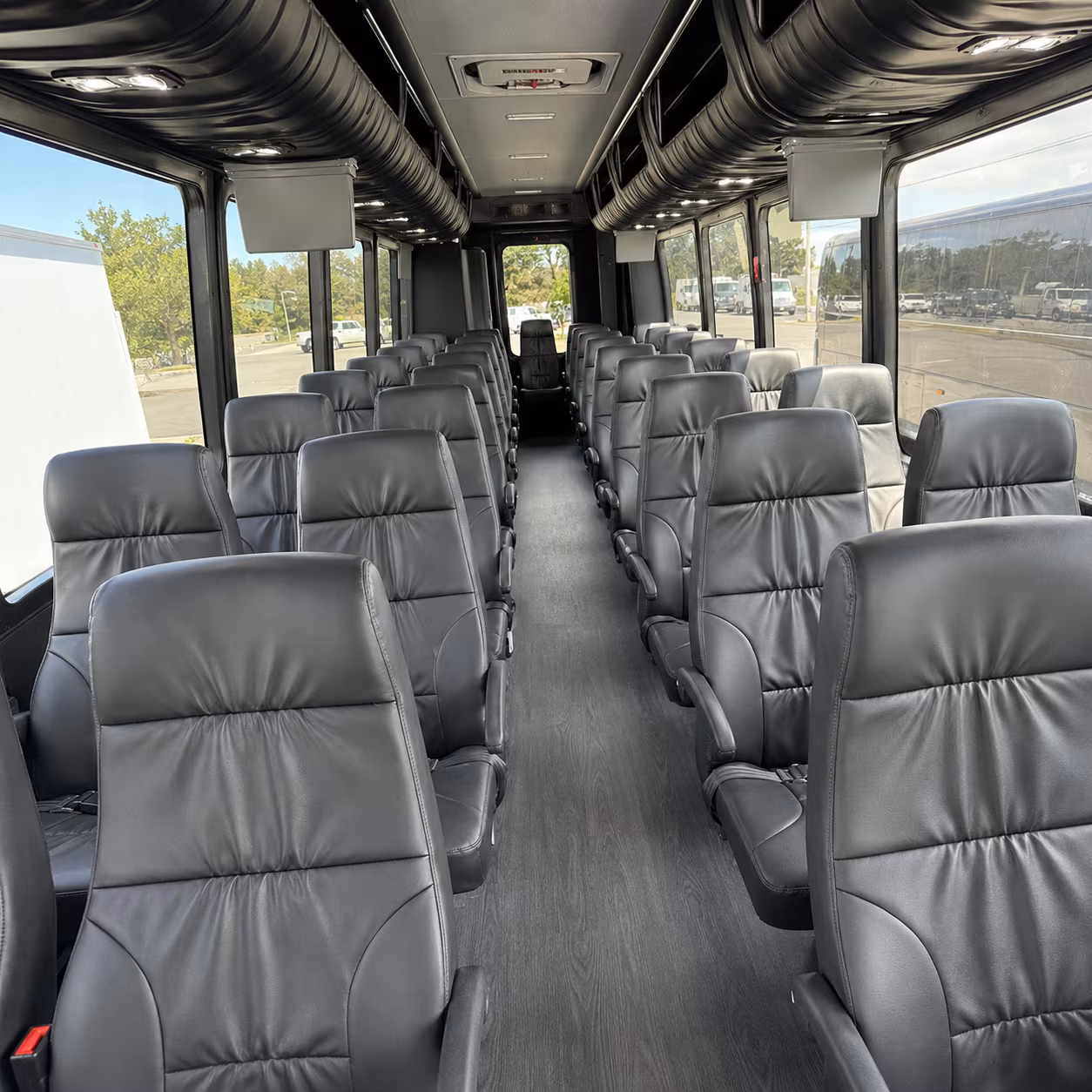 lexington 35 passenger minibus inside