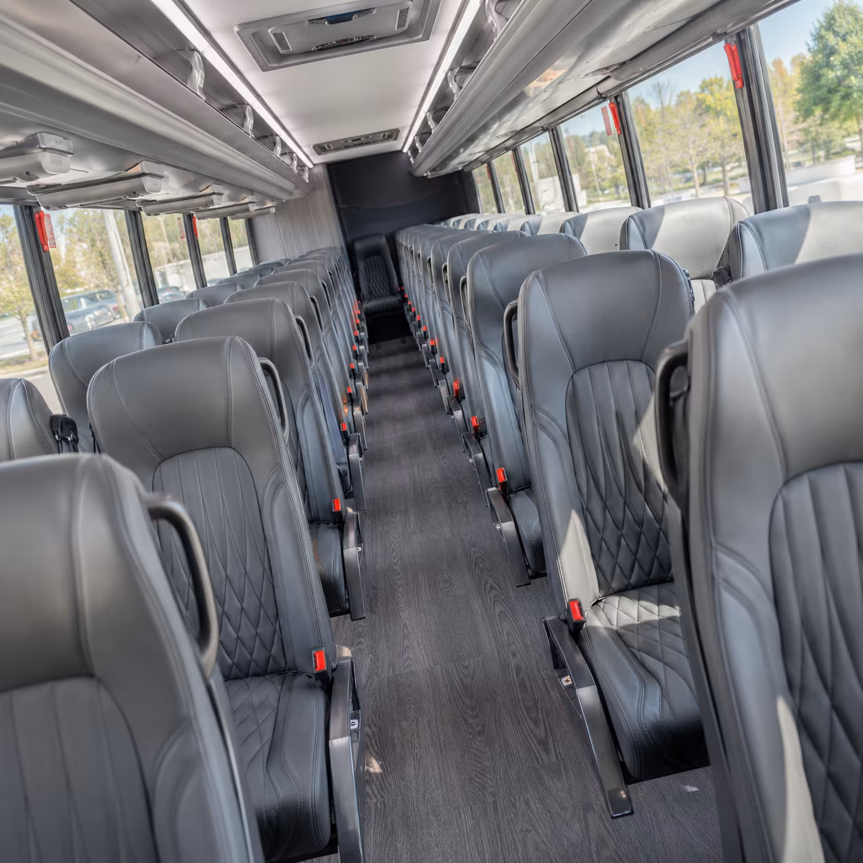 lexington 35 passenger minibus interior