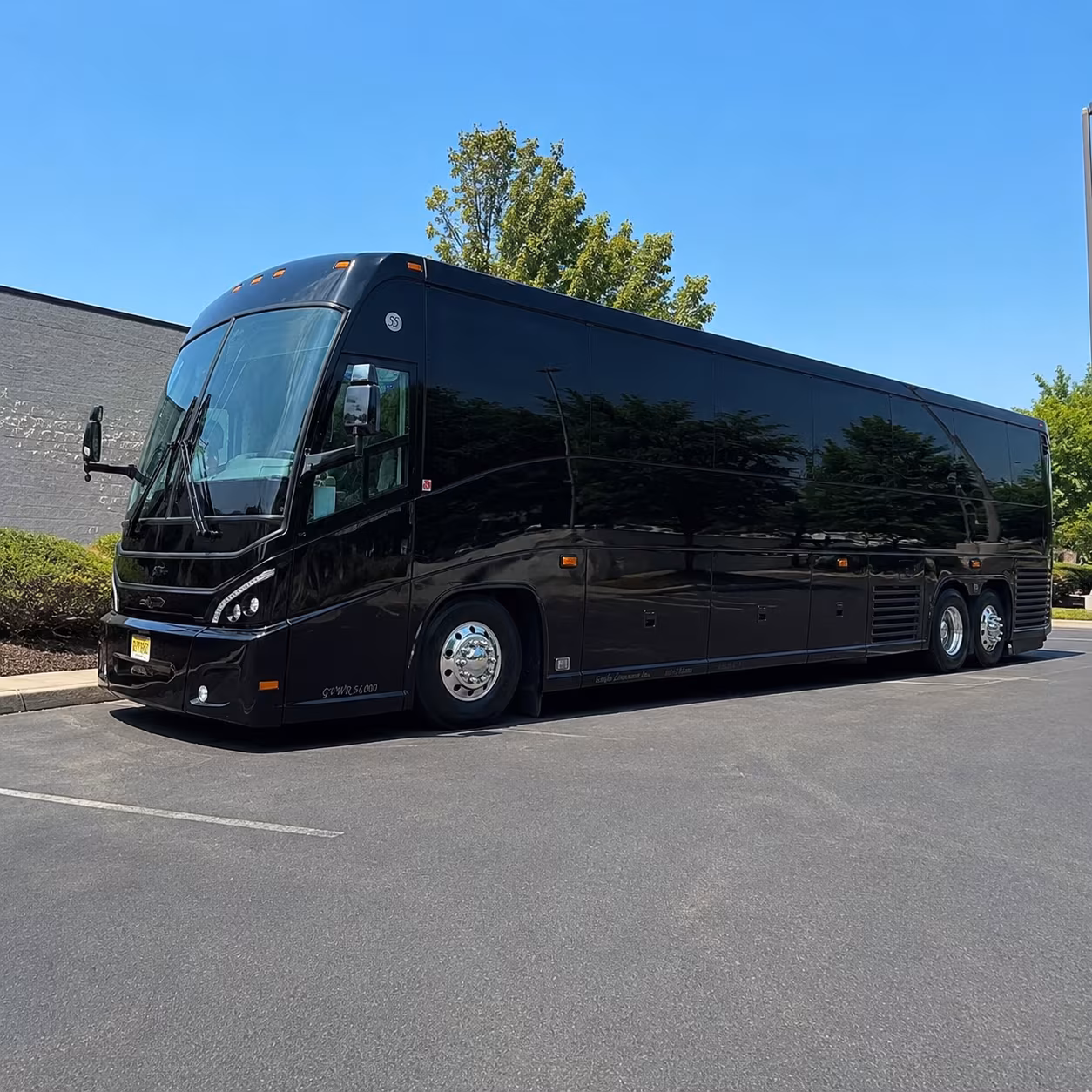 lexington 56 passenger charter bus