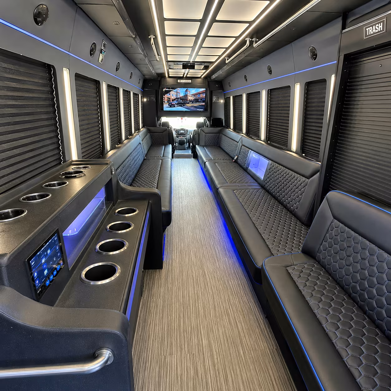 lexington party bus interior
