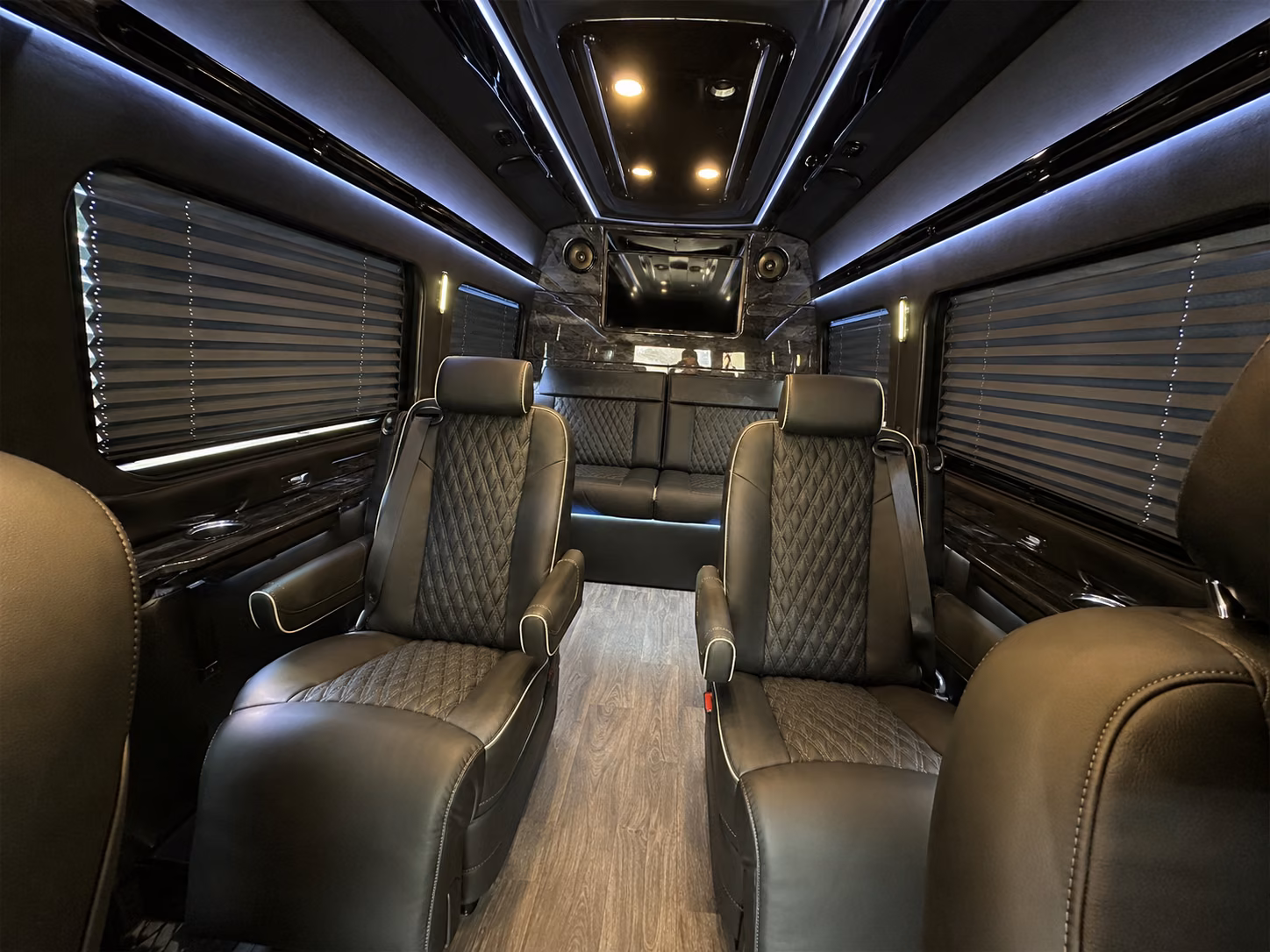 lexington sprinter van with driver inside